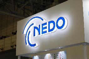 New Energy and Industrial Technology Development Organization (NEDO) sign and logo